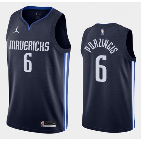 Maillot Basket Dallas Mavericks Kristaps Porzingis 6 2020-21 Jordan Brand Statement Edition Swingman - Homme